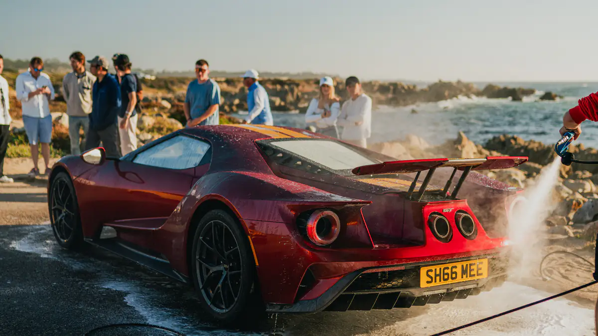 Ford GT detailed on the coastline